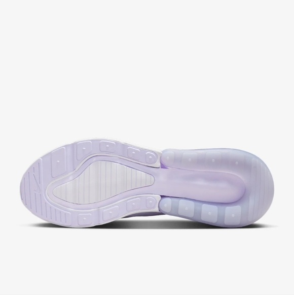 Bling Womens Nike Air Max 270 Purple Sneakers Customized With Clear Crystals - Picture 2 of 5
